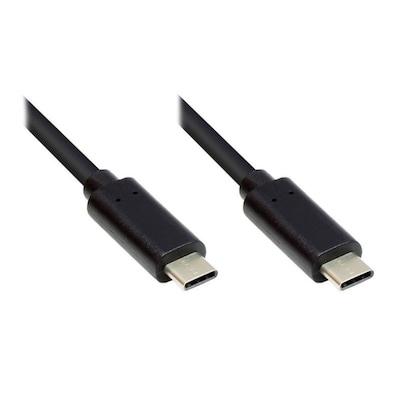 Good Connections Lade- und Datenkabel USB 3.1 USB-C beidseitig 1,5m schwarz von Good Connections