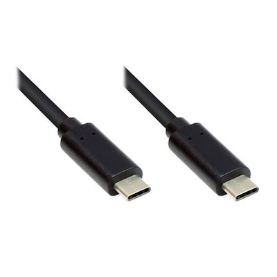 Good Connections Lade- und Datenkabel USB 3.1 USB-C beidseitig 2m schwarz von Good Connections