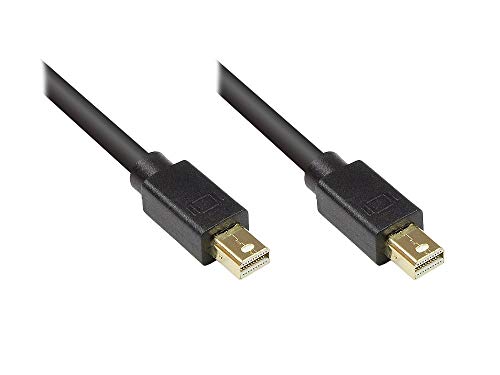 Good Connections Mini-DisplayPort Anschlusskabel - beidseitig MDP Stecker - 4K2K / UHD - 24K vergoldete Kontake - 3-fach Schirmung, Kupferadern (OFC) - schwarz, 3 m von Good Connections