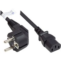 Good Connections Netzkabel Schutzkontakt an C13 (gerade), schwarz, 5 m von Good Connections