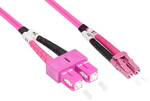 Good Connections OM4 LWL Kabel - DUPLEX - Stecker LC an SC - Multimode 50/125 - Lichtwellen-Leiter, Glasfaser-Kabel, Patchkabel - OM4 Faser für 1 |10 | 40 und 100 Gigabit/s Ethernet - 30 m von Good Connections