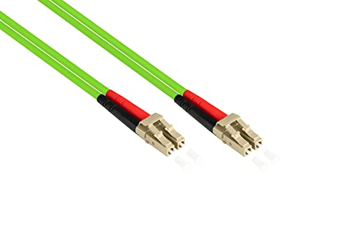 Good Connections OM5 LWL Kabel - DUPLEX - Stecker LC an LC - Multimode 50/125 - 1/10/40/100-Gigabit Ethernet - Lichtwellen-Leiter, Glasfaser-Kabel, Patchkabel - 0,5 m von Good Connections