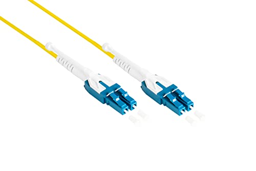 Good Connections OS2 LWL Kabel - Duplex - Stecker LC an LC - UNIBOOT - Singlemode 9/125-1/10/40/100-Gigabit Ethernet - Lichtwellen-Leiter, Glasfaser-Kabel, Patchkabel - 1 m von Good Connections