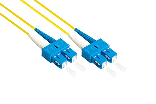 Good Connections OS2 LWL Kabel - Duplex - Stecker SC an Sc - Singlemode 9/125 - austauschbare Polarität - Lichtwellen-Leiter, Glasfaser-Kabel, Patchkabel - 30 m von Good Connections