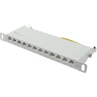 Good Connections Patch Panel 10" Cat. 6A 12-Port 0,5 HE STP lichtgrau von Good Connections