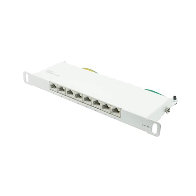 Good Connections Patch Panel 10" Cat. 6A 8-Port 0,5 HE STP reinweiß von Good Connections
