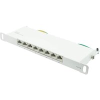 Good Connections Patch Panel 10" Cat. 6A 8-Port 0,5 HE STP reinweiß von Good Connections