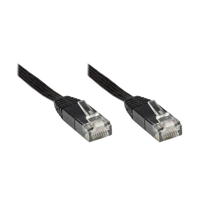 Good Connections Patchkabel Cat. 6 ungeschirmt Flachkabel schwarz 15m von Good Connections