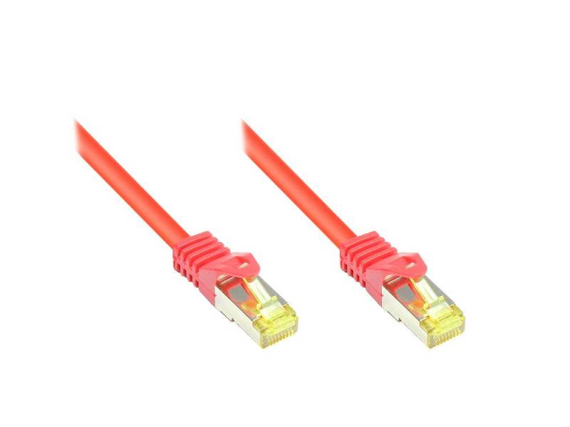 Good Connections  Patchkabel m. Cat.7 Rohkabel  rot 0,25m von Good Connections