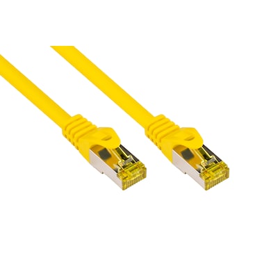 Good Connections Patchkabel mit Cat. 7 Rohkabel S/FTP 0,15m gelb von Good Connections