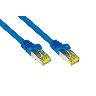 Good Connections Patchkabel mit Cat. 7 Rohkabel S/FTP 0,25m blau von Good Connections