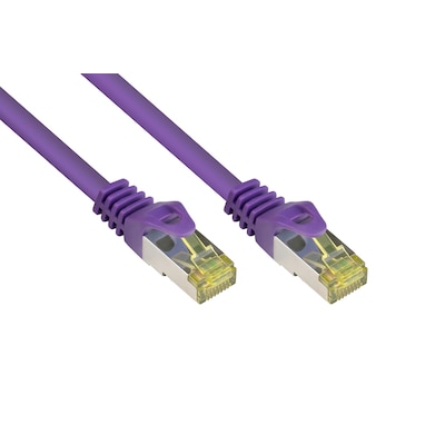 Good Connections Patchkabel mit Cat. 7 Rohkabel S/FTP 0,5m violett von Good Connections