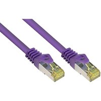 Good Connections Patchkabel mit Cat. 7 Rohkabel S/FTP 0,5m violett von Good Connections