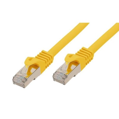 Good Connections Patchkabel mit Cat. 7 Rohkabel S/FTP gelb 0,25m von Good Connections