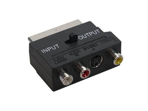 Good Connections Scart Adapterstecker - Scart / S-VHS + 3 x Cinch - In + Out von Good Connections