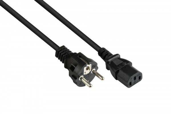Good Connections Schutzkontakt-Stecker an C13 schw. 5m Good Connections Schutzkontakt-Stecker an C13 schw. 5m von Good Connections