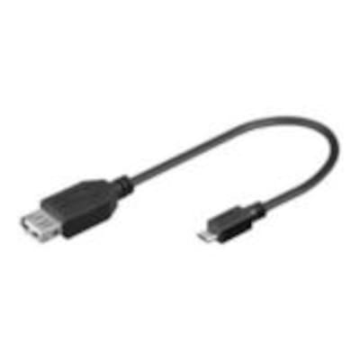 Good Connections USB 2.0 Adapterkabel 0,2m Bu. A zu St. micro B OTG schwarz von Good Connections