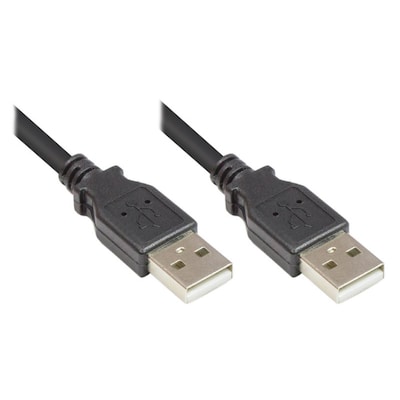 Good Connections USB 2.0 Anschlusskabel 1,8m EASY Stecker A zu A schwarz von Good Connections
