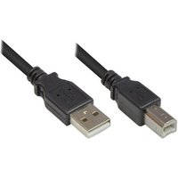 Good Connections USB 2.0 Anschlusskabel 1m St. A zu St. B schwarz Good Connections USB 2.0 Anschlusskabel 1m St. A zu St. B schwarz von Good Connections