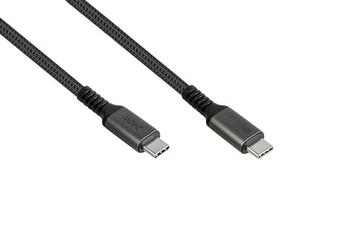 Good Connections USB 2.0 Lade- und Datenkabel (240W), USB-C™ Stecker an USB-C™ Stecker, anthrazit, 1m von Good Connections