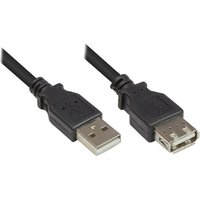 Good Connections USB 2.0 Verlängerungskabel 0,6m St. A zu Bu. A schwarz Good Connections USB 2.0 Verlängerungskabel 0,6m St. A zu Bu. A schwarz von Good Connections