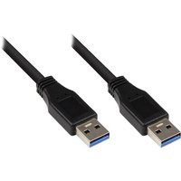 Good Connections USB 3.0 Anschlusskabel 0,5m St. A zu St. A schwarz von Good Connections