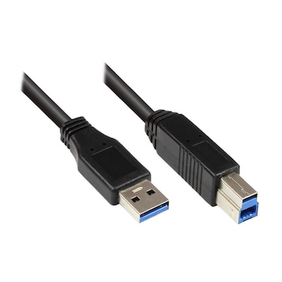 Good Connections USB 3.0 Kabel 3m A-B schwarz von Good Connections