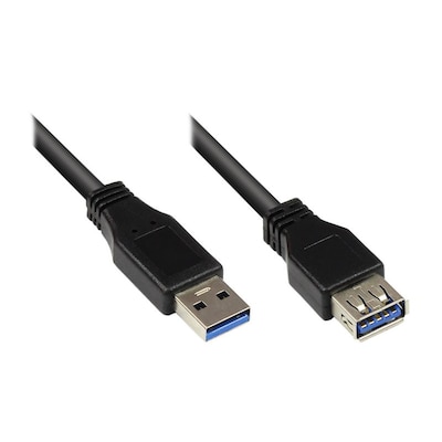 Good Connections USB 3.0 Verlängerungskabel 0,5m St. A zu Bu. A schwarz Good Connections USB 3.0 Verlängerungskabel 0,5m St. A zu Bu. A schwarz von Good Connections