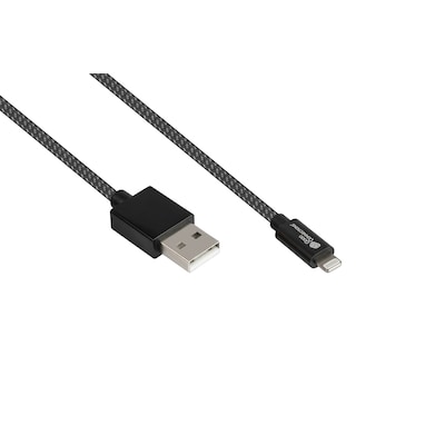 Good Connections USB-A auf Lightning Kabel St./St. MFI 12W 0,5m schwarz Good Connections USB-A auf Lightning Kabel St./St. MFI 12W 0,5m schwarz von Good Connections