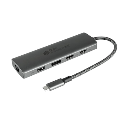 Good Connections USB-C-Hub (10-Port), 2x HDMI 2.0, 1x DP, 1x USB-C PD 96W von Good Connections