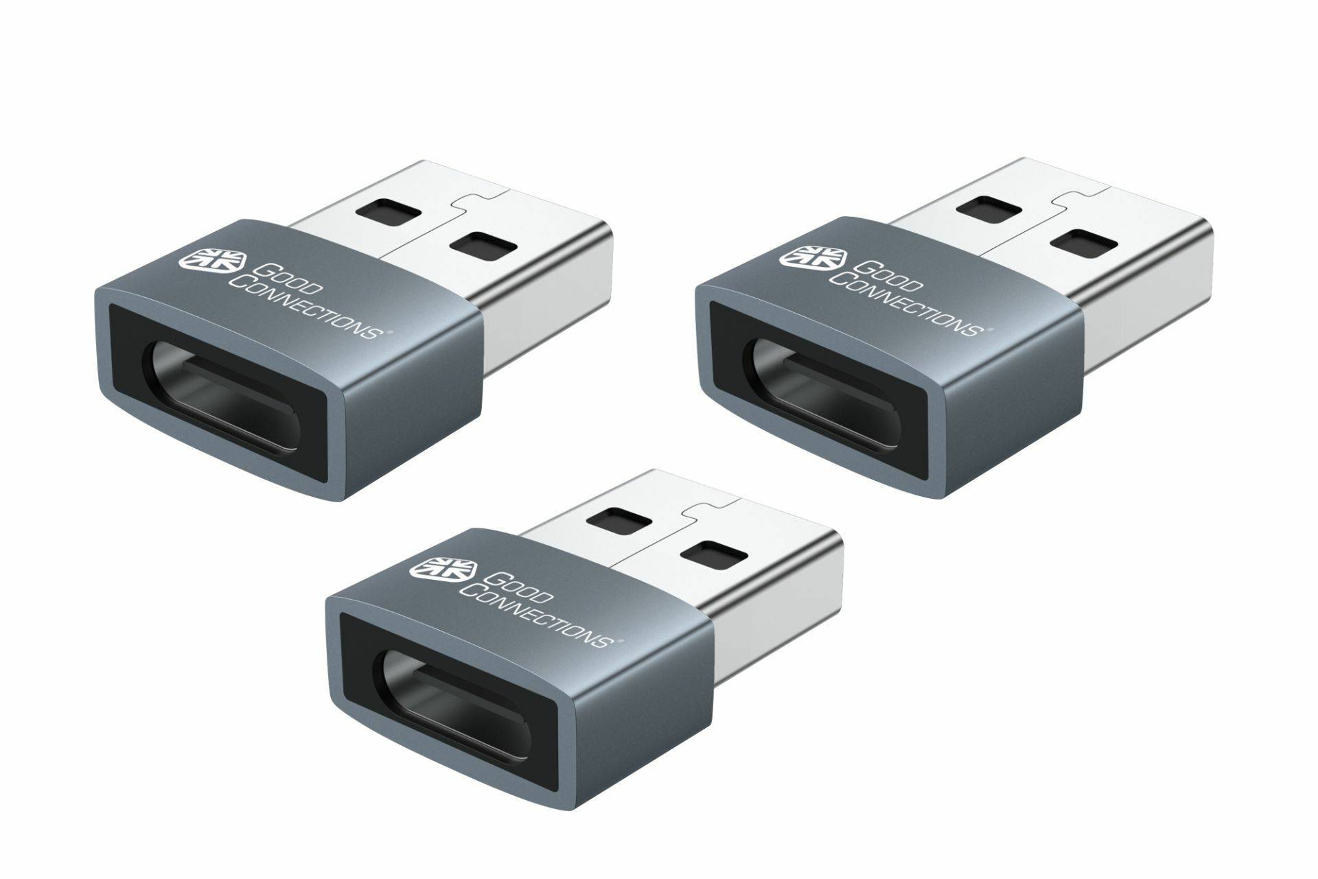Good Connections USB2.0 Adapter A-St.-USB-C Bu. 3er Set Good Connections USB2.0 Adapter A-St.-USB-C Bu. 3er Set von Good Connections