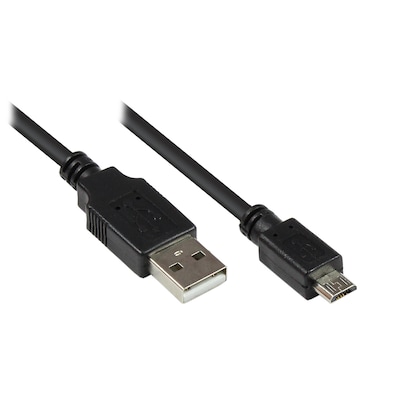 Good Connections USB2.0 Kabel St. A an St. Micro B, schwarz, 0,3m von Good Connections