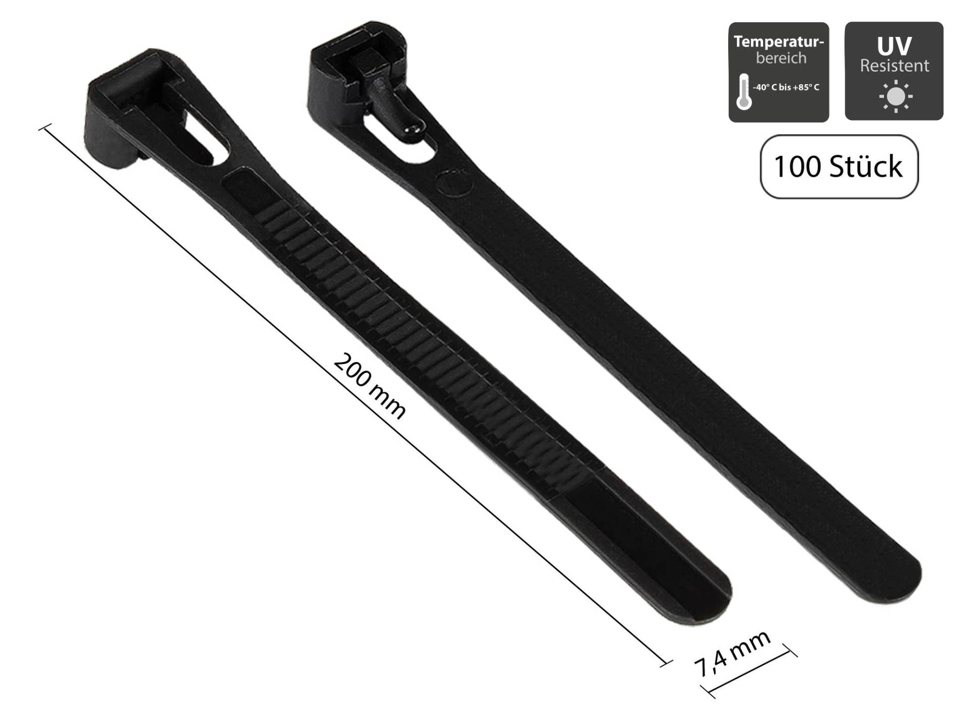 Good Connections Wiederverwendb. Kabelbinder 300mmx7,4mm Good Connections Wiederverwendb. Kabelbinder 300mmx7,4mm von Good Connections