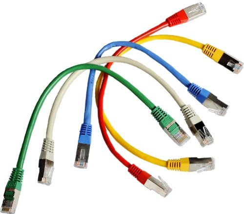 LAN-/Patch-Kabel. 5er-Pack; farblich gemixt. 25cm kurz von Good Connections