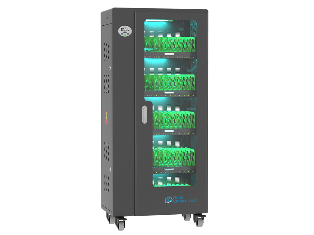 Ladewagen für 65 iPads / Tablets - USB-A | SYNC-Funktion - ANTARES T65S - schwarz Ladewagen für 65 iPads / Tablets - USB-A | SYNC-Funktion - ANTARES T65S - schwarz von Good Connections