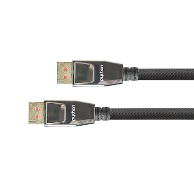 PYTHON DisplayPort 1.4 Kabel 3m 8K UHD @ 60Hz vergoldet OFC St./St. schwarz von Good Connections