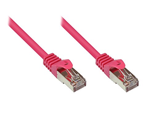 Patchkabel, Cat. 5e, SF/UTP, magenta, 10m, Good Connections® von Good Connections