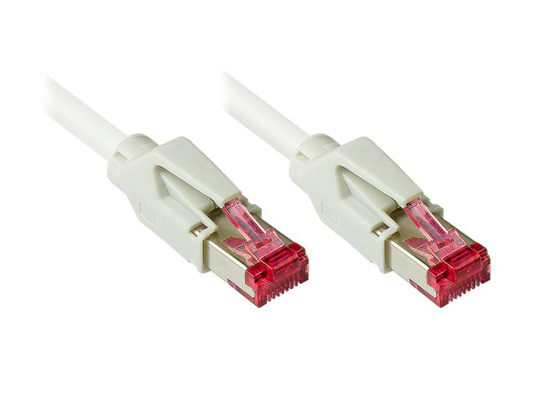 Patchkabel Cat. 7 Draka UC900 Rohkabel (900MHz) Hirose TM21 Stecker beidseitig, weiß, 30m von Good Connections