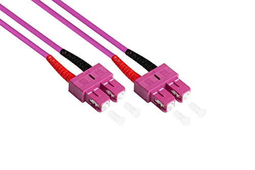 Patchkabel LWL Duplex OM4 (Multimode, 50/125) SC/SC, 1m, Good Connections® von Good Connections