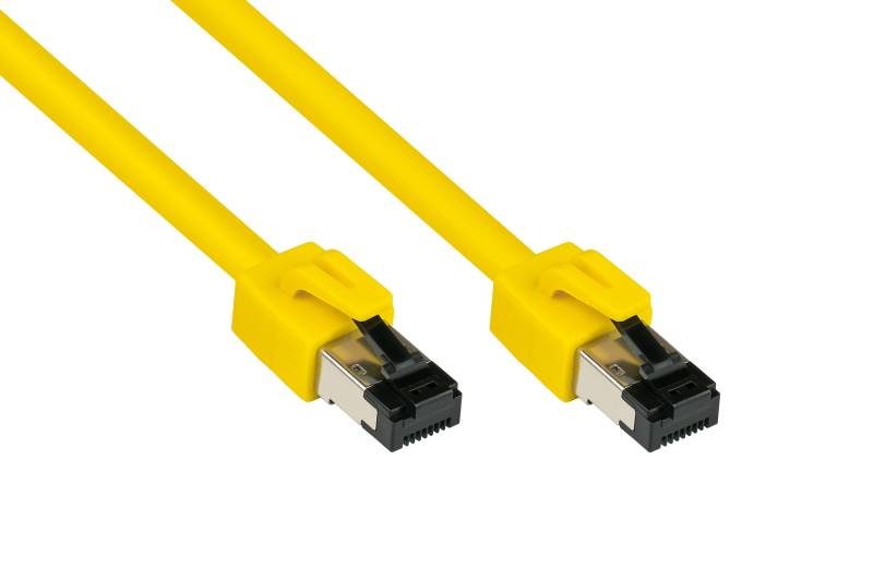 RNS® Patchkabel Cat. 8.1, S/FTP, PiMF, halogenfrei (LSZH), 2000MHz, 40Gbit/s, gelb, 3m von Good Connections