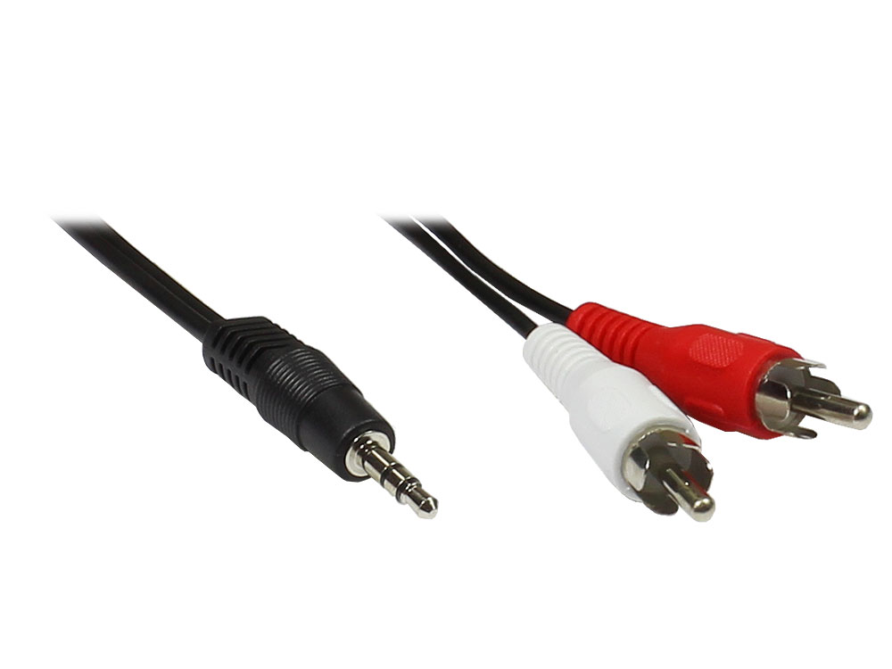 Stereo Verbindung 3,5 Klinke St an 2 x Cinch St,  Länge: 5m von Good Connections