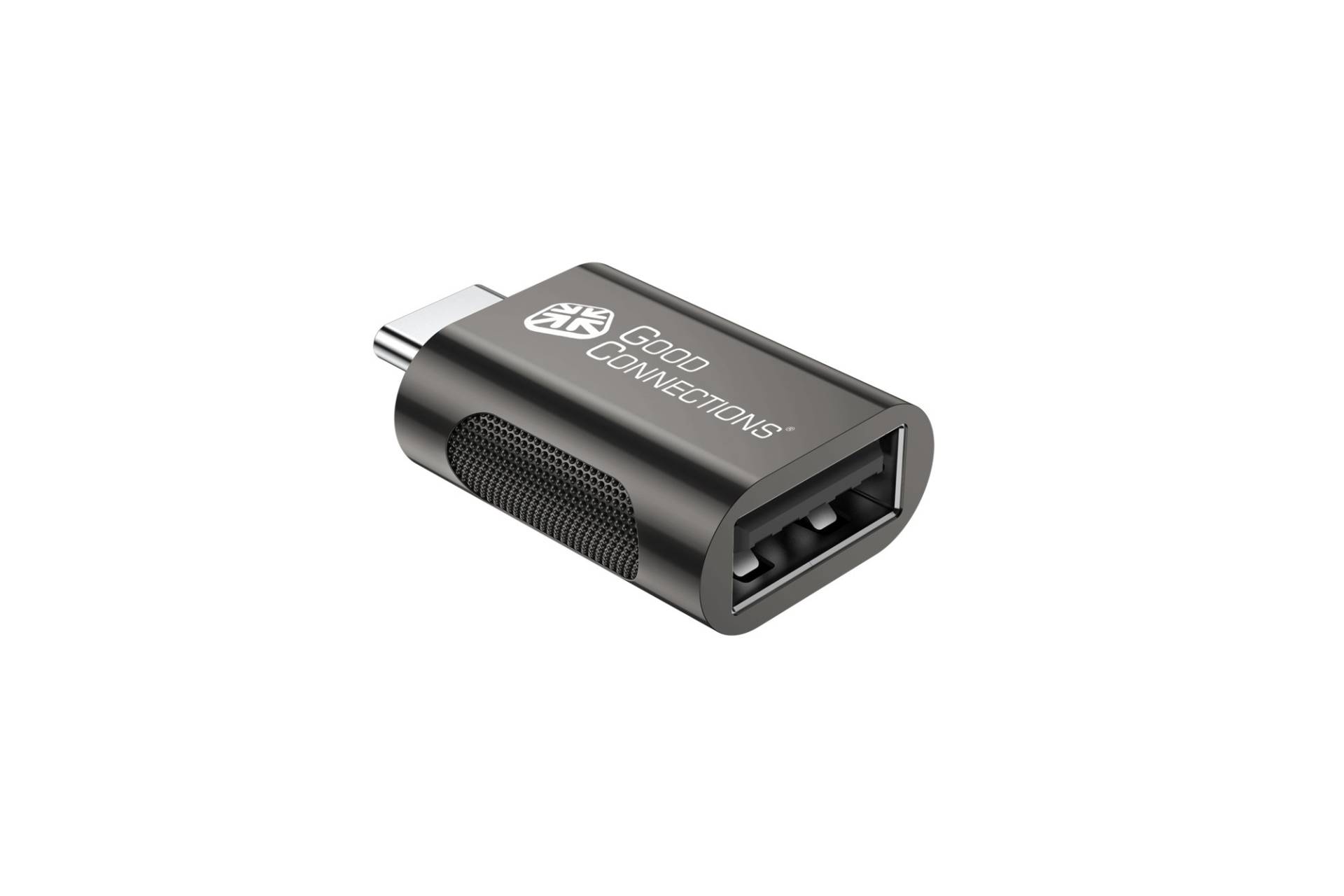 USB 3.2 Gen.1Adapter, Stecker C™ an USB-A Buchse, Metallgehäuse, anthrazit von Good Connections