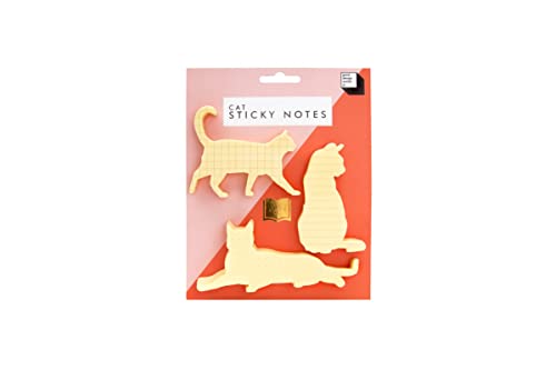 Good Design Works Katzen Haftnotizen | Cat Sticky Notes | Schul- und Büromaterial | Post it’s | Klebezettel| Notizzettel | Haftzettel |Katzenform von Good Design Works