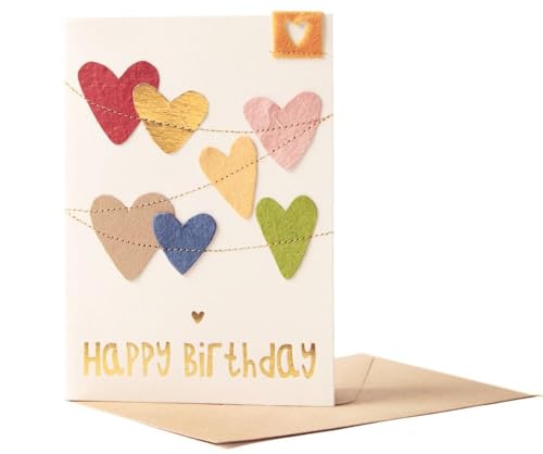 Good old friends Herzchen Karte "Happy Birthday" Good old friends Herzchen Karte "Happy Birthday" von Good old Friends