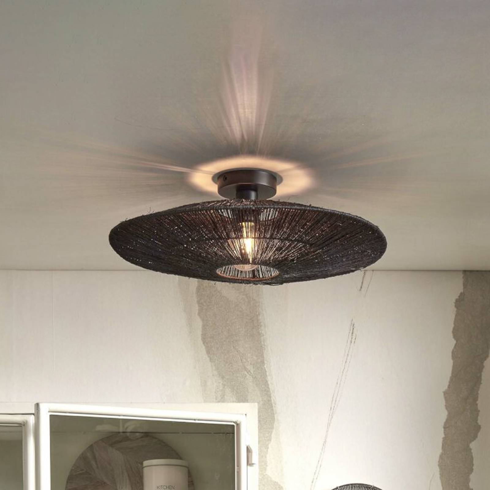 GOOD & MOJO Deckenlampe Iguazu, schwarz, Ø 55 cm GOOD & MOJO Deckenlampe Iguazu, schwarz, Ø 55 cm von Good & Mojo
