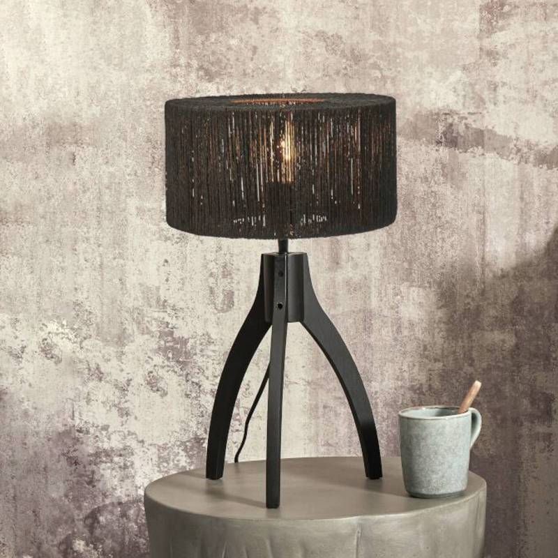 GOOD & MOJO Iguazu Tischlampe, Dreibein, schwarz von Good & Mojo