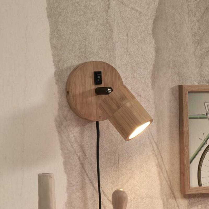 GOOD & MOJO Java Wandlampe, Stecker, 1fl, natur von Good & Mojo