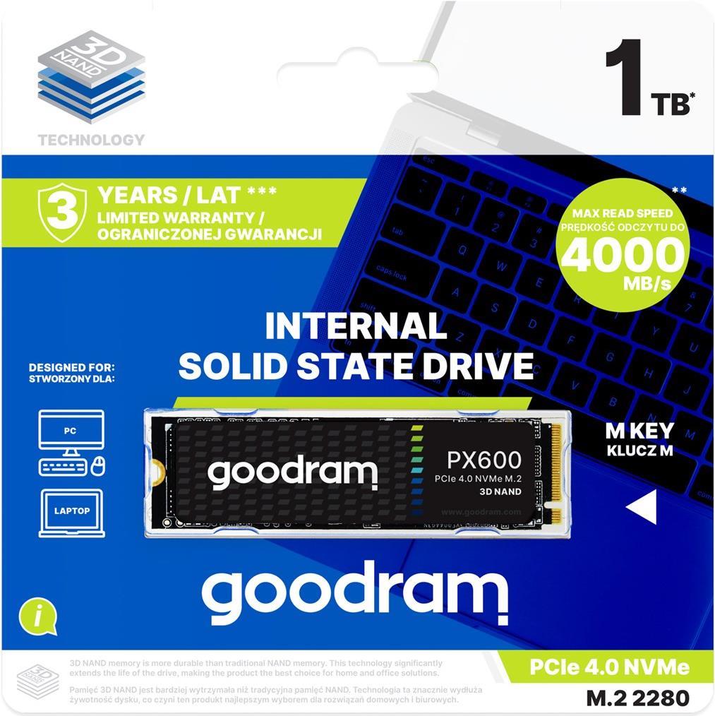 GOODRAM PX600 M.2 1000GB PCIe 4x4 2280 SSDPR-PX600-1K0-80 (SSDPR-PX600-1K0-80) von GoodRam