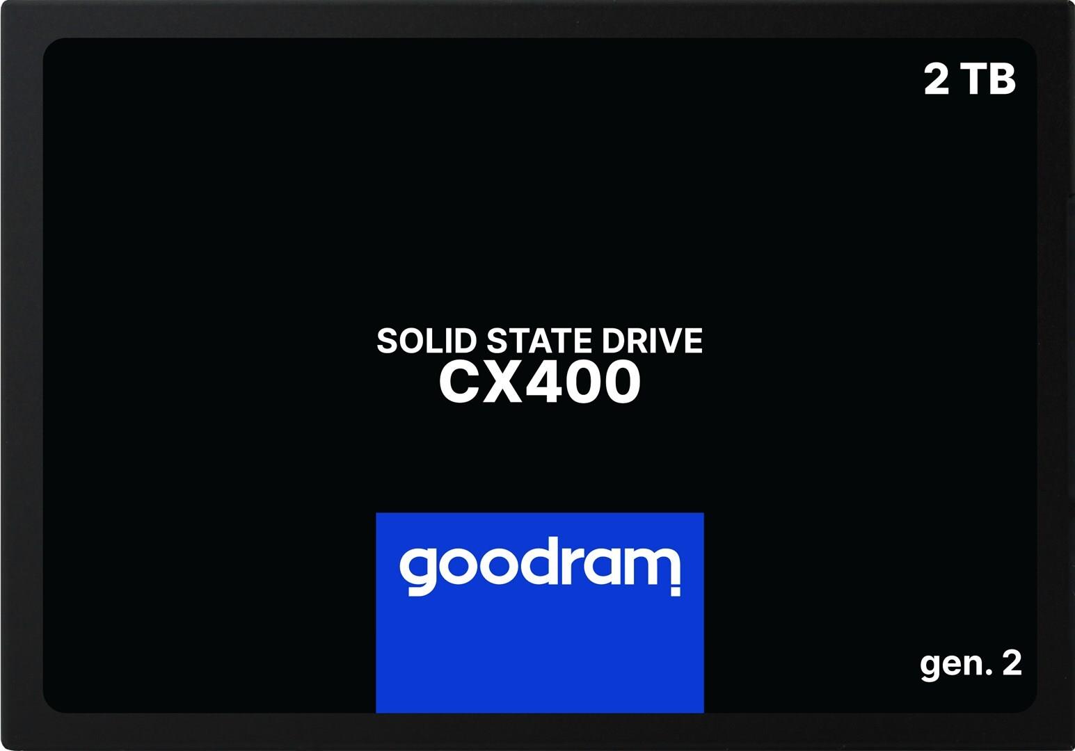 Goodram CX400 SSDPR-CX400-02T-G2 Internes Solid State Drive 2.5 2,05 TB Serial ATA III 3D NAND (SSDPR-CX400-02T-G2) von GoodRam