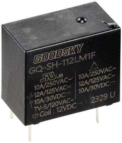 GoodSky GQ-SH-112LM1F Printrelais 12 V/DC 10A 1 Schließer von GoodSky